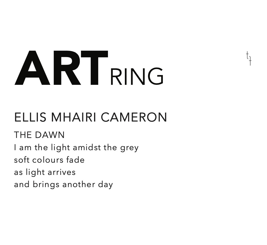 The Dawn Art Ring by Ellis Mhairi Cameron available at tomfoolery London as a part of Art Ring 2022 exhibition.