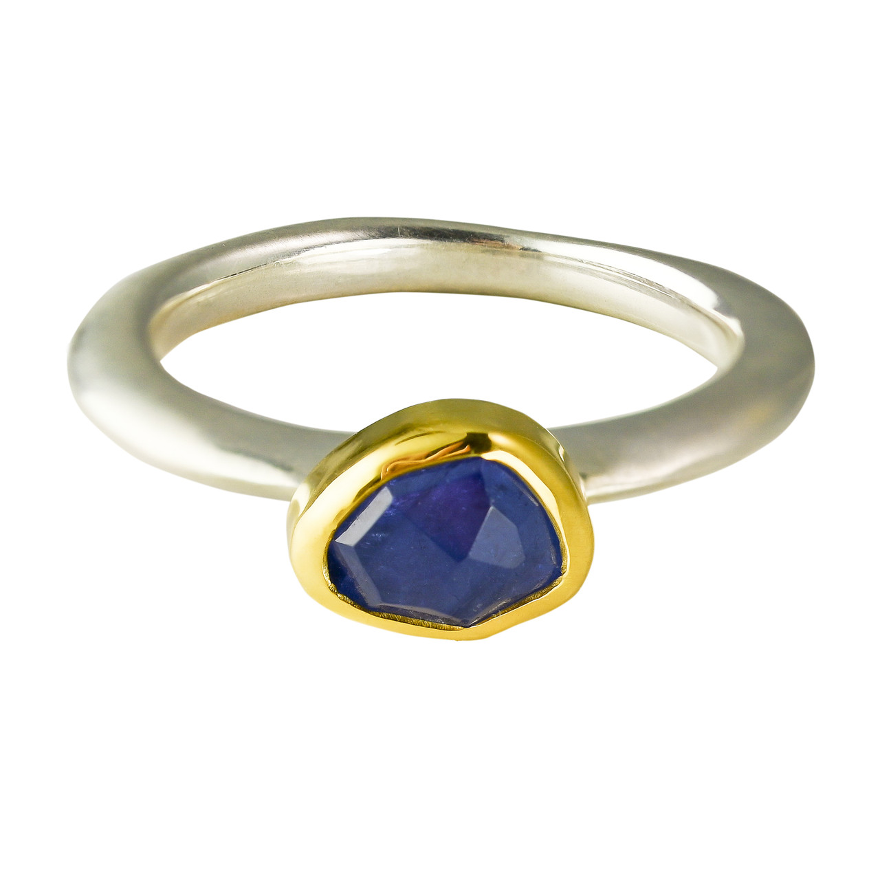 Irregular Tanzanite Stacking Ring, Margoni, tomfoolery