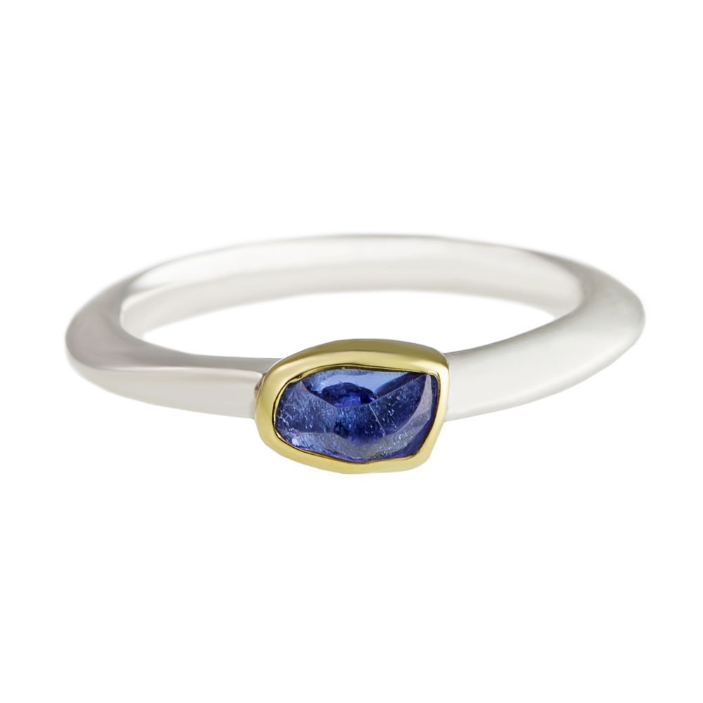 Irregular Tanzanite Stacking Ring, Margoni, tomfoolery