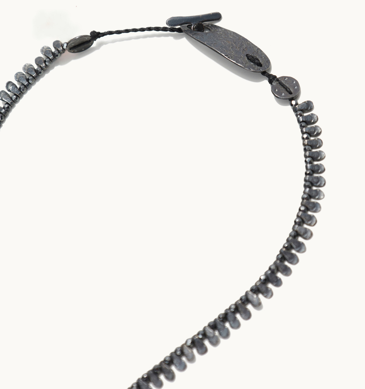 Girasole Black Plated Silver Necklace, Mary Gaitani, tomfoolery