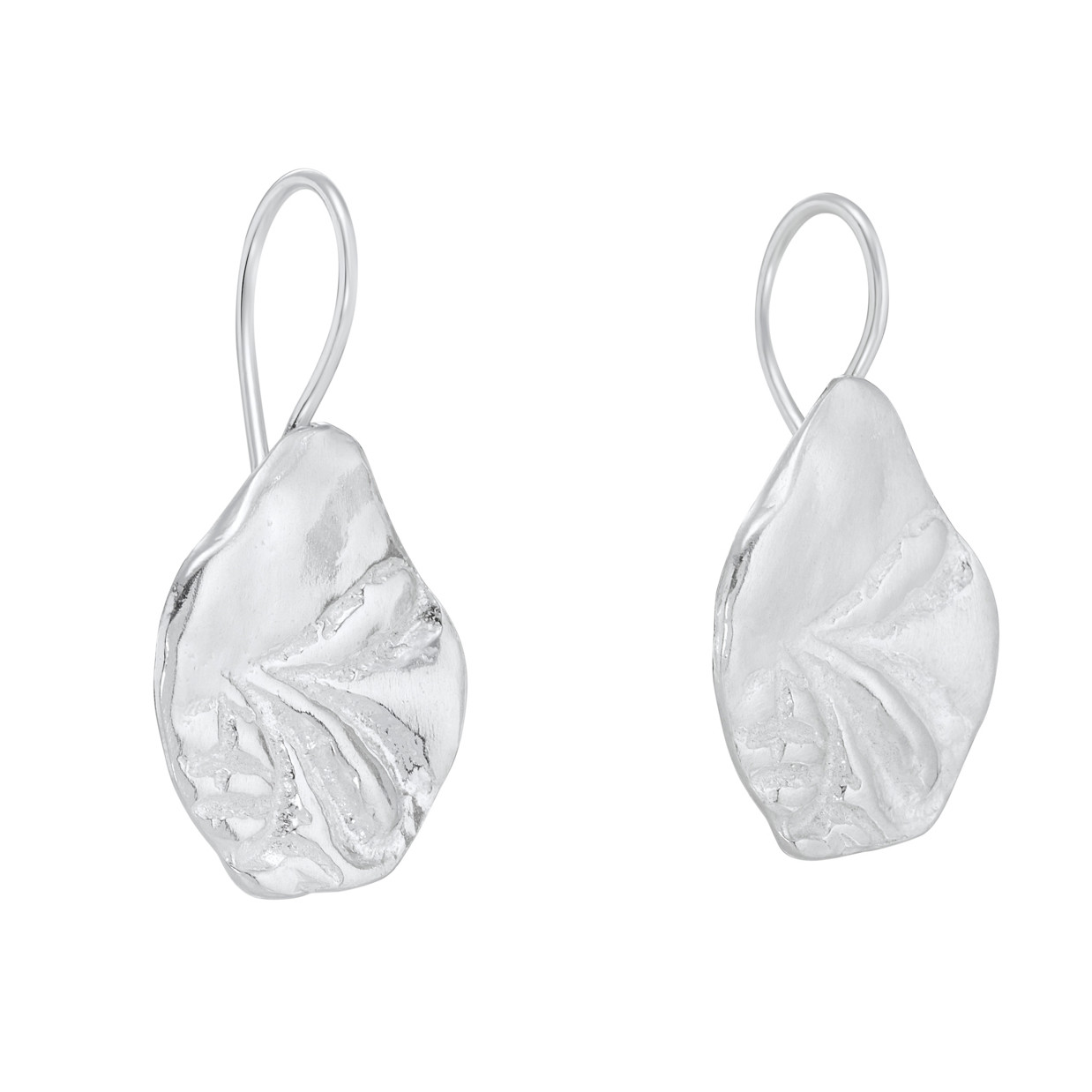 Maria Silver Leaf Earrings, Karen Hallam, tomfoolery