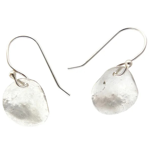 Agnes Silver Drop Earrings, Karen Hallam, tomfoolery