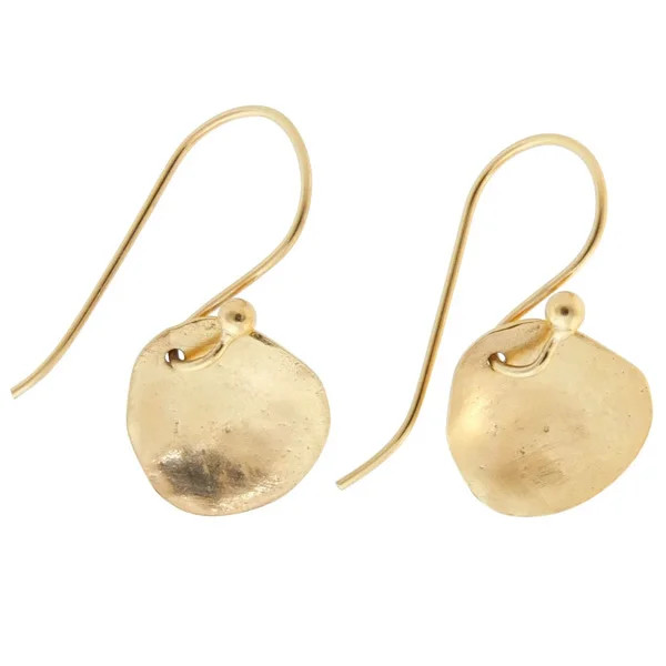 Agnes Gold Plated Drop Earrings, Karen Hallam, tomfoolery
