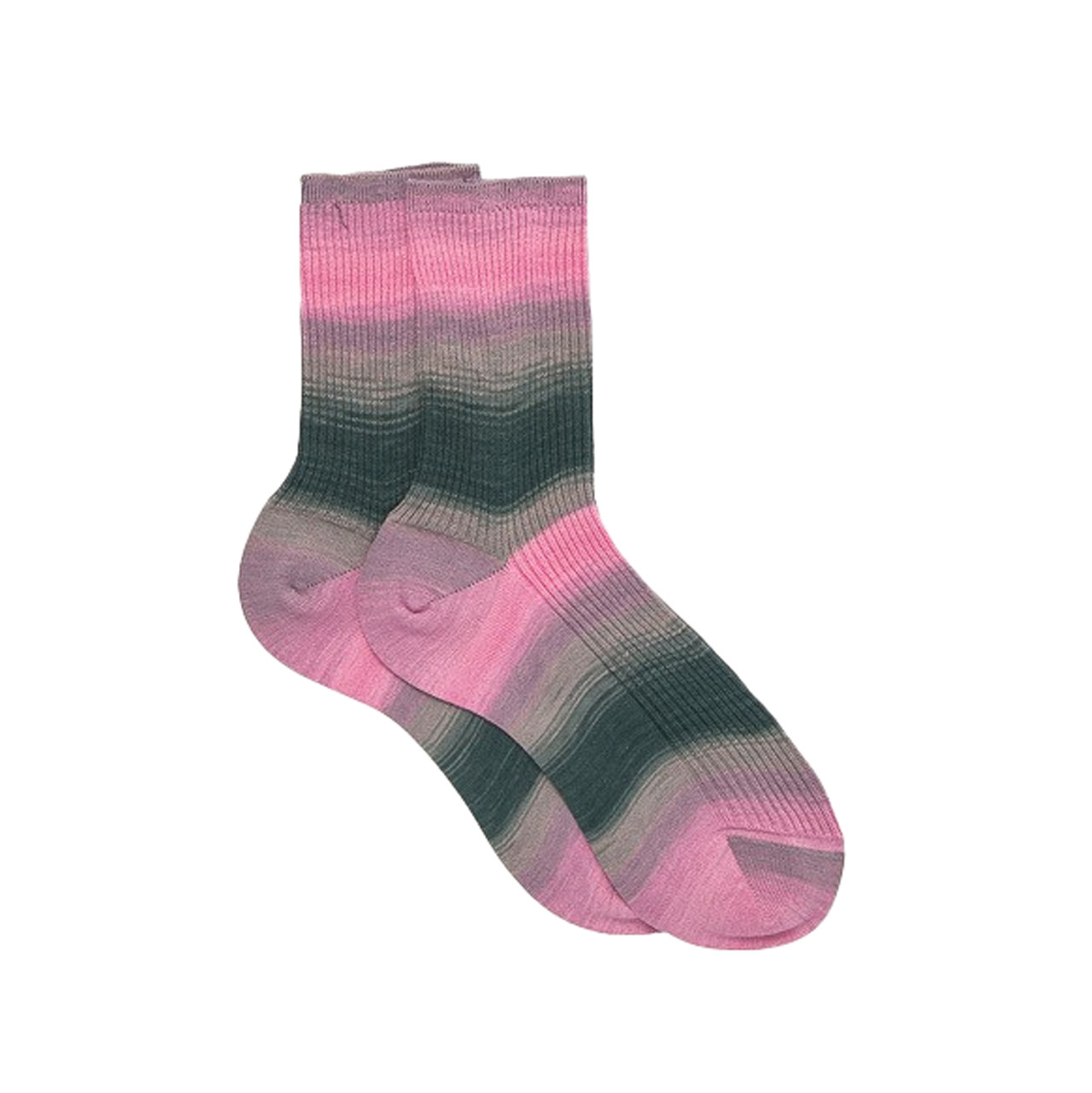 Pink and Teal Gradient Socks, Maria La Rosa, tomfoolery