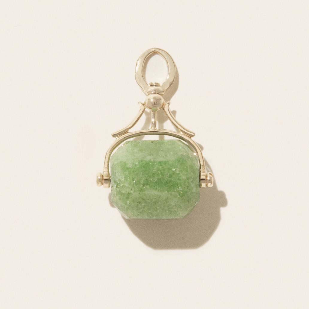 Malo Zoisite & 9ct Yellow Gold Amulet, Pascale Monvoisin, tomfoolery