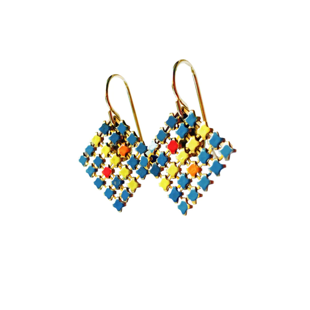 Memphis Mini Earrings, Maral Rapp, tomfoolery