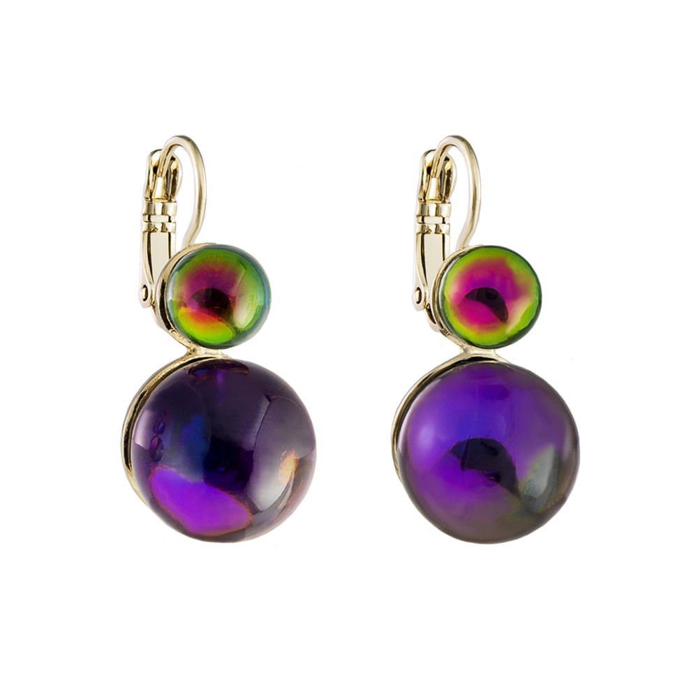 Philippe Ferrandis, Crystal Double Bauble Earrings, Tomfoolery