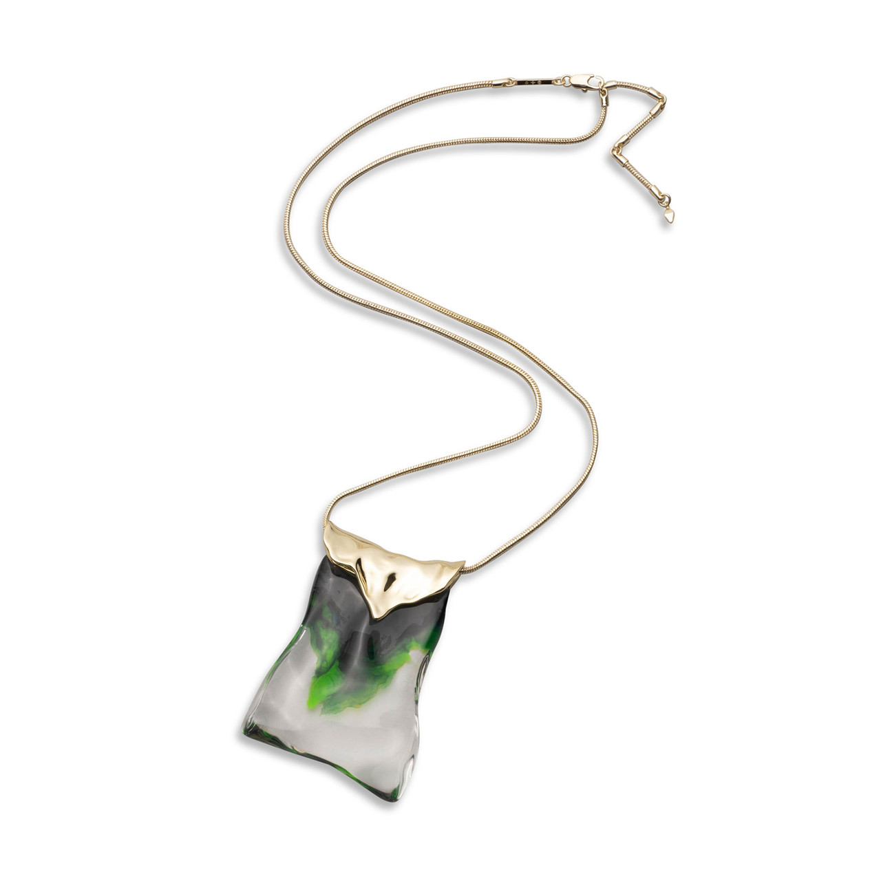 Liquid Lucite Hand Painted Foldover Pendant - Alexis Bittar - tomfoolery London