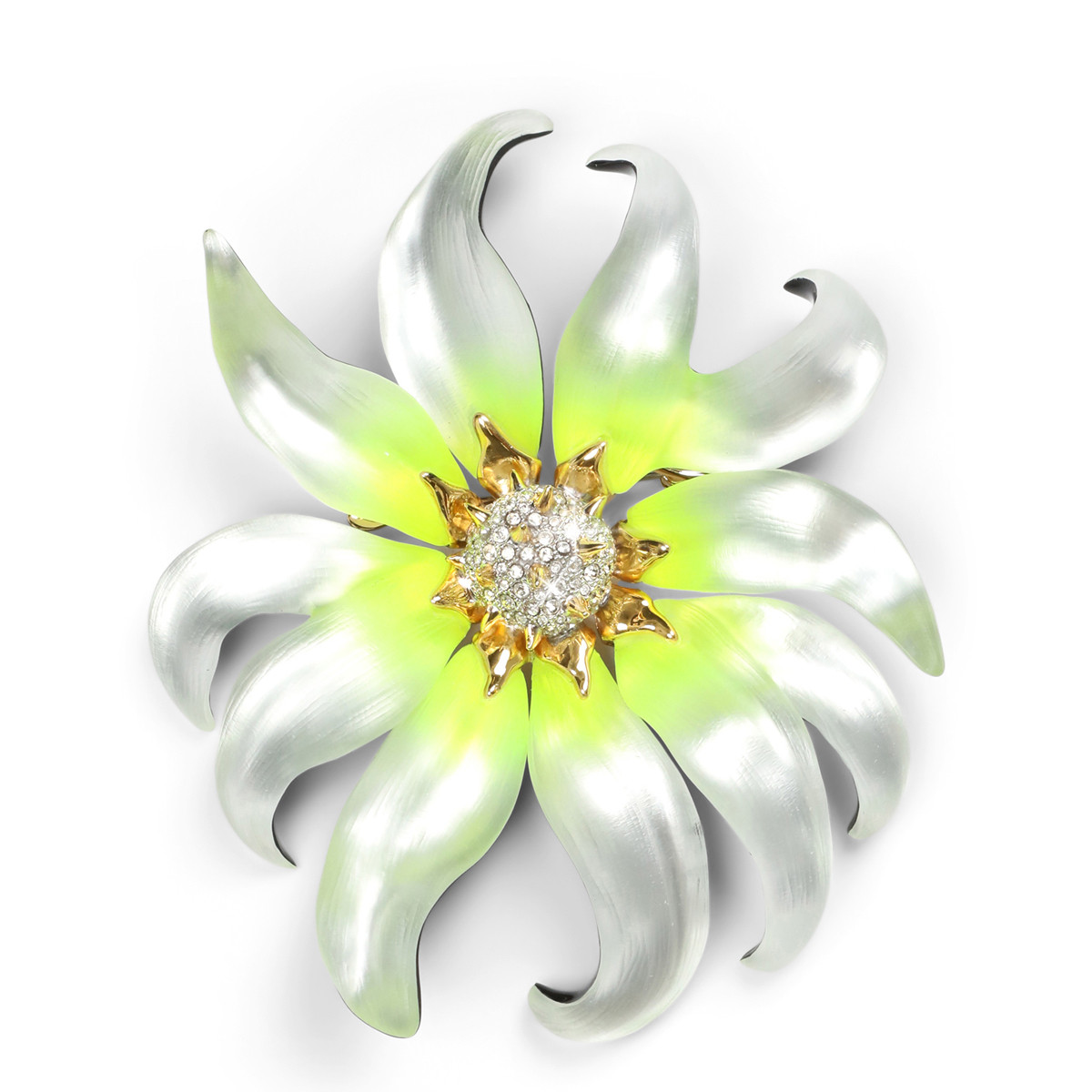 Lily Lucite Flower Pin, Alexis Bittar, tomfoolery