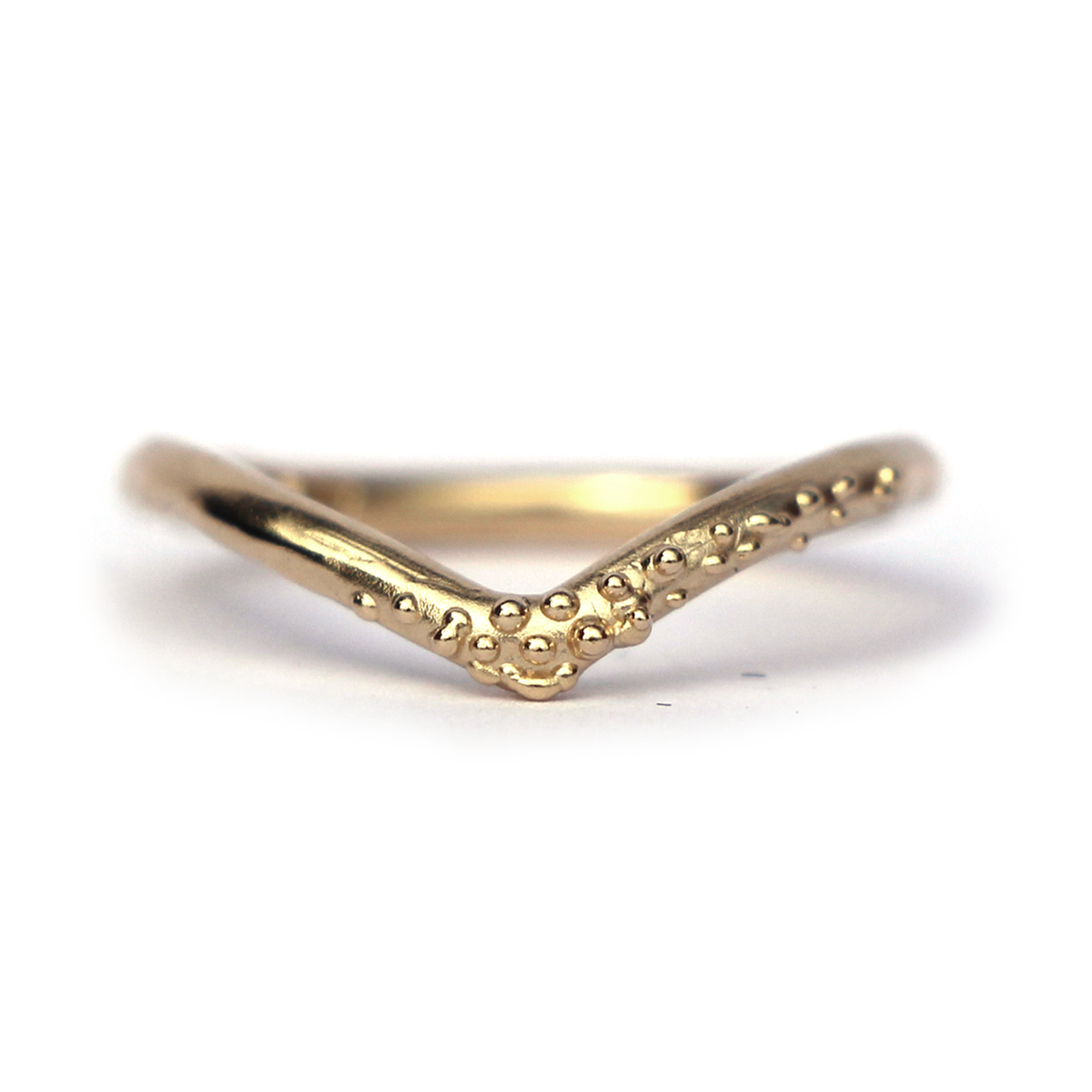 14ct Yellow Gold Rockpool Wishbone Ring, Alice Clarke, tomfoolery