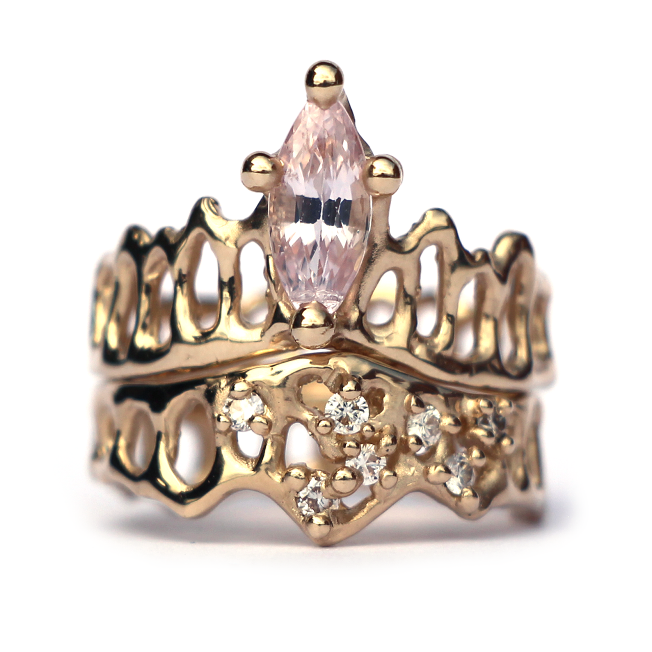 Scattered Diamond Mermaid Crown Ring, Alice Clarke, tomfoolery