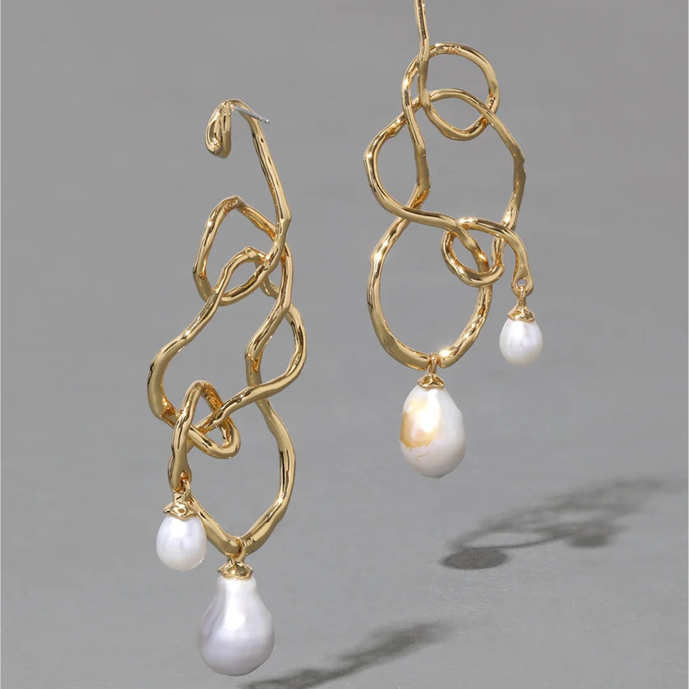 Amazon.com: Big Pearl Earring