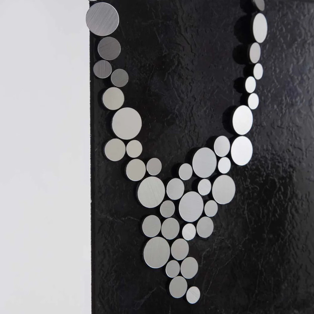 Abstraction V Necklace Silver, Iskin Sisters, tomfoolery