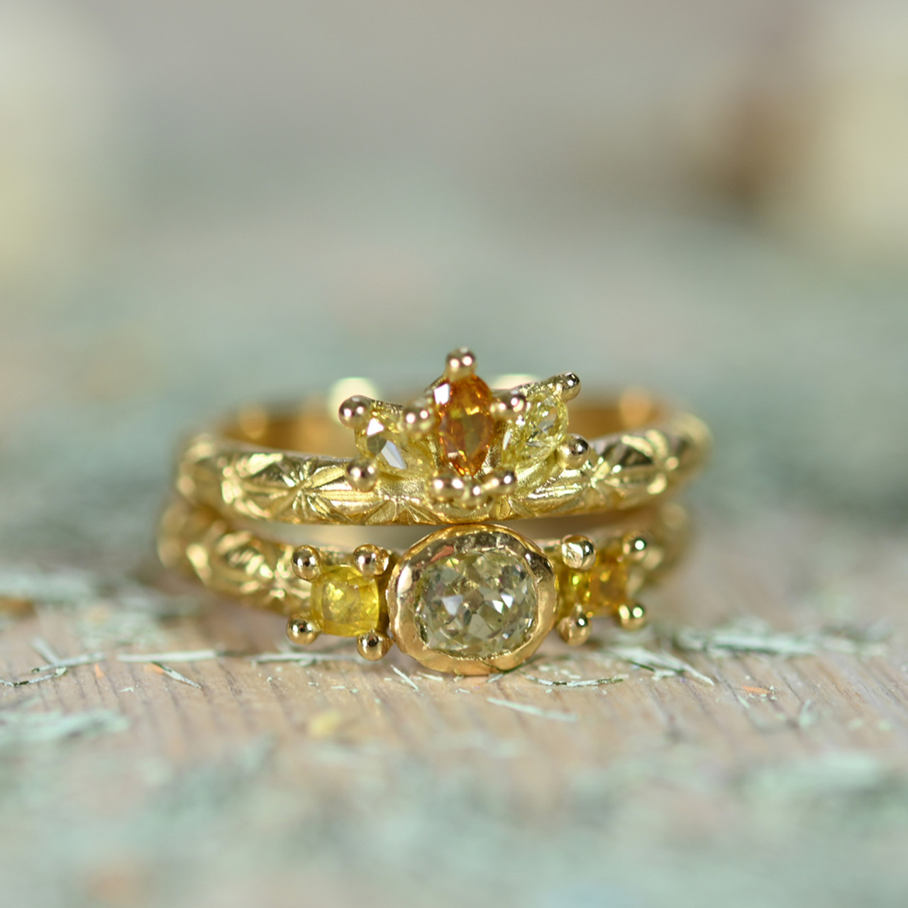 Plume Yellow Diamond Crown Ring, Ciara Bowles, tomfoolery