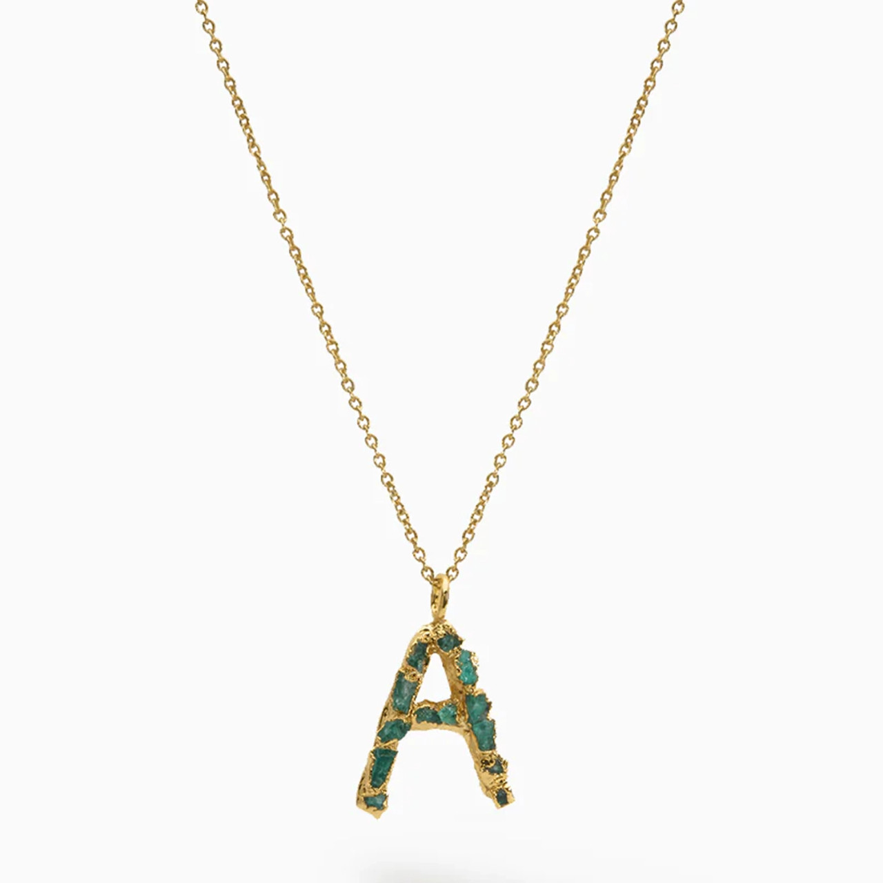 Emerald ABC Charm Necklace, Fenomena, tomfoolery