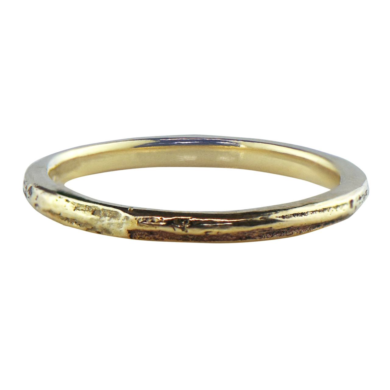 Skinny Oak Ring in 14ct Yellow Gold, Issy White, tomfoolery