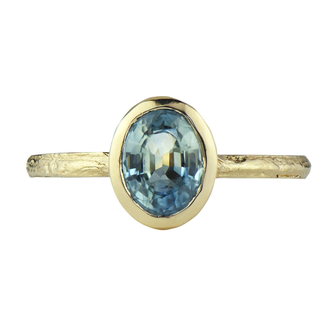 Oak Blue Sapphire Ring, Issy White, Tomfoolery London