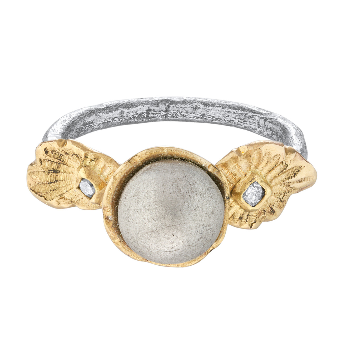 "A Forever LOVE" Ring in Silver & 14ct Yellow Gold, Franny E, tomfoolery