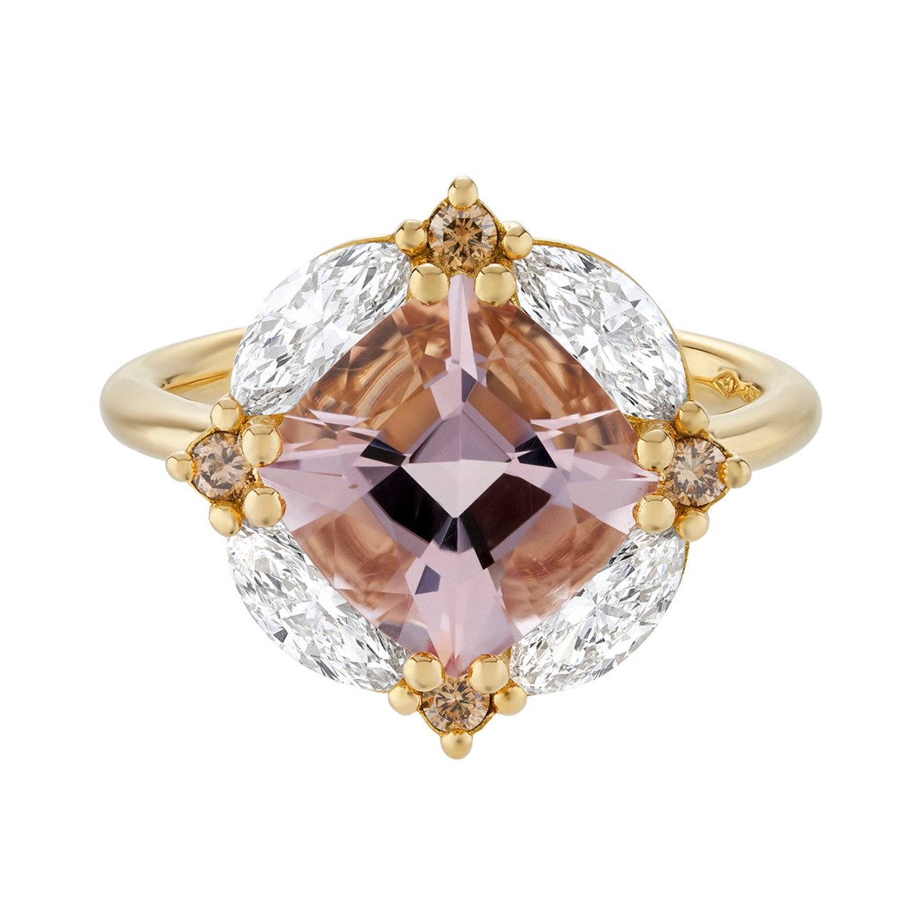 tf Exclusive Morganite & Diamond Mosaic Ring, Artemer, tomfoolery