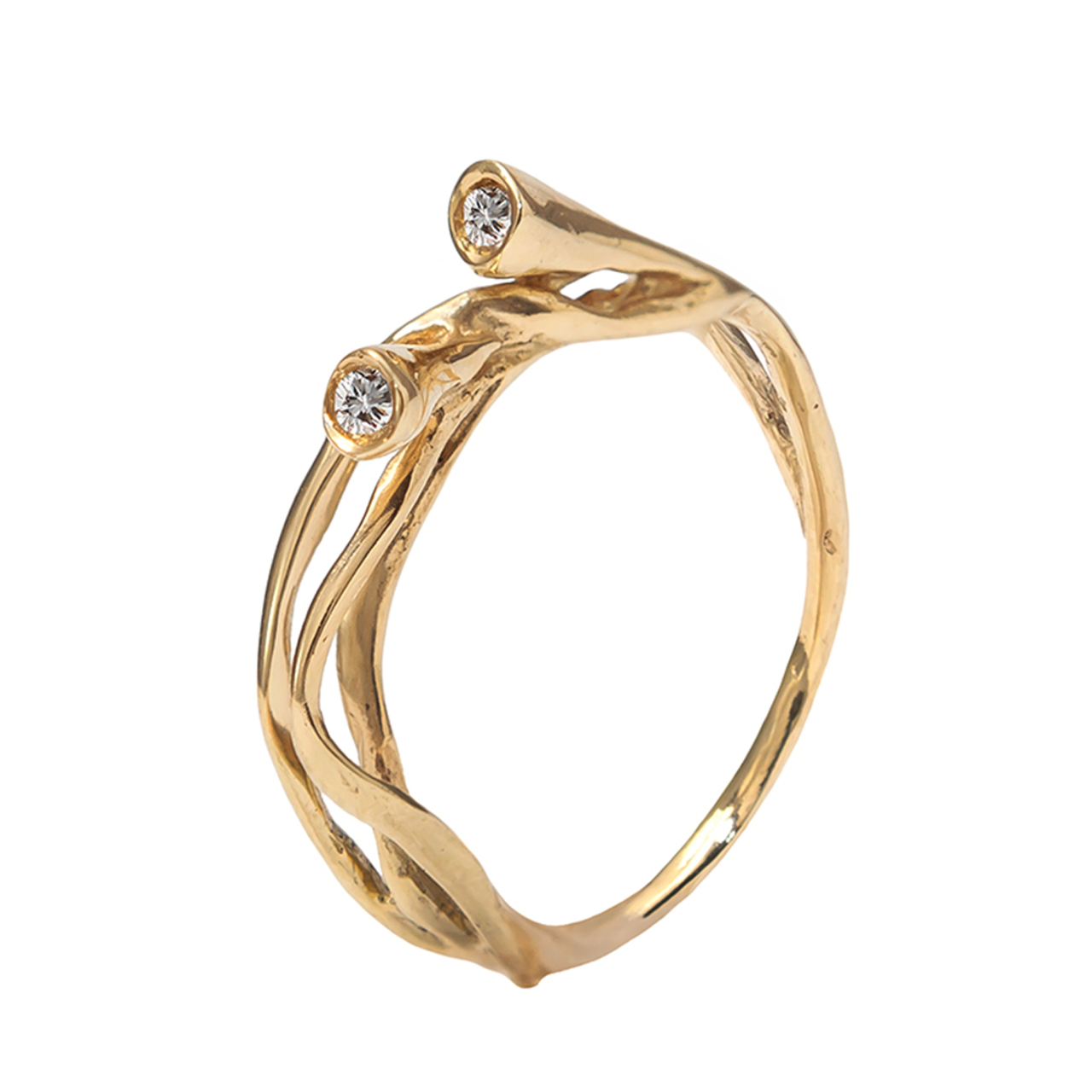 Era II Band 18ct Yellow Gold & Diamonds, Kika Alvarenga, tomfoolery