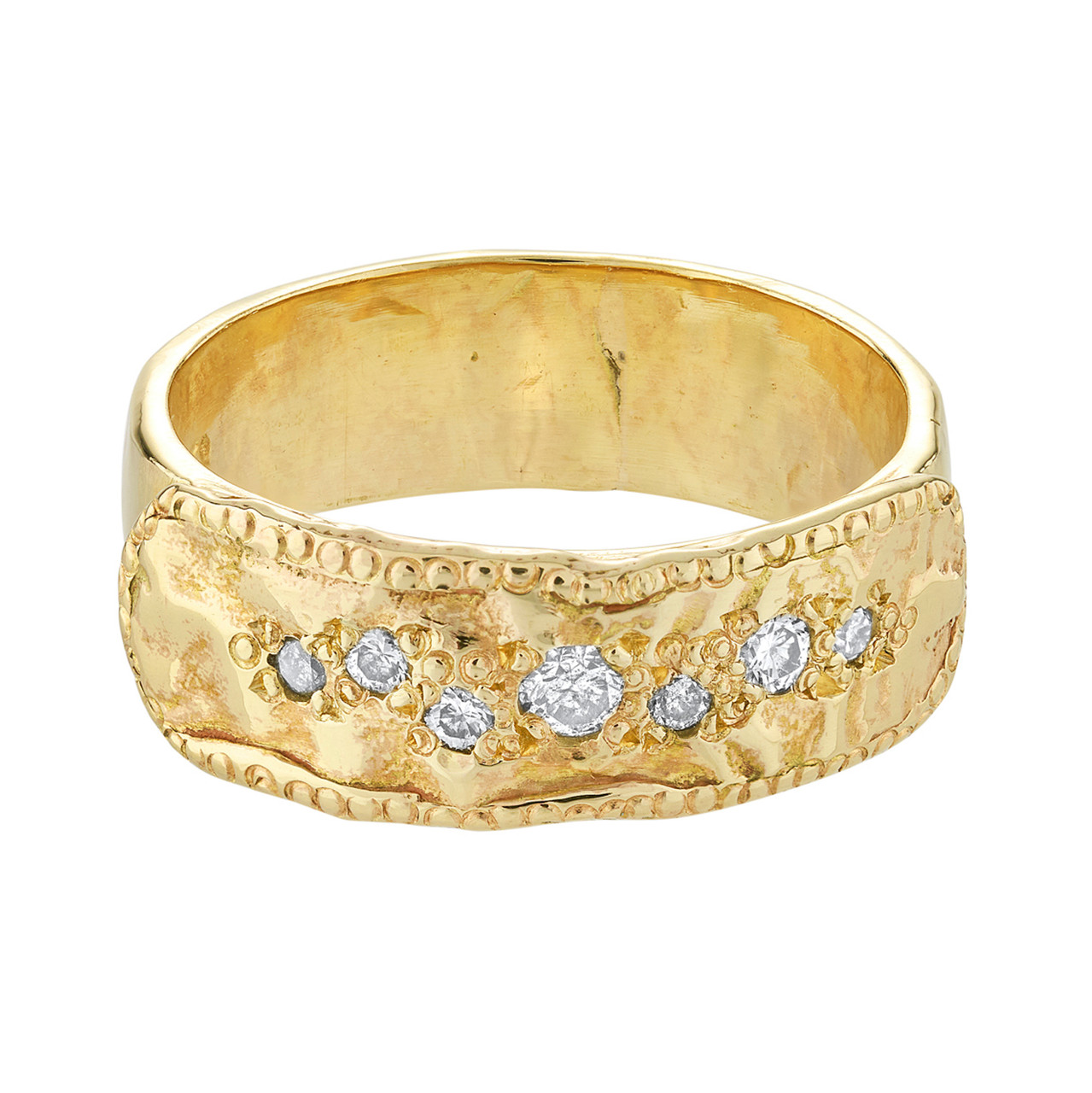 Tetela Yellow Gold Ring, Mia Chicco, tomfoolery