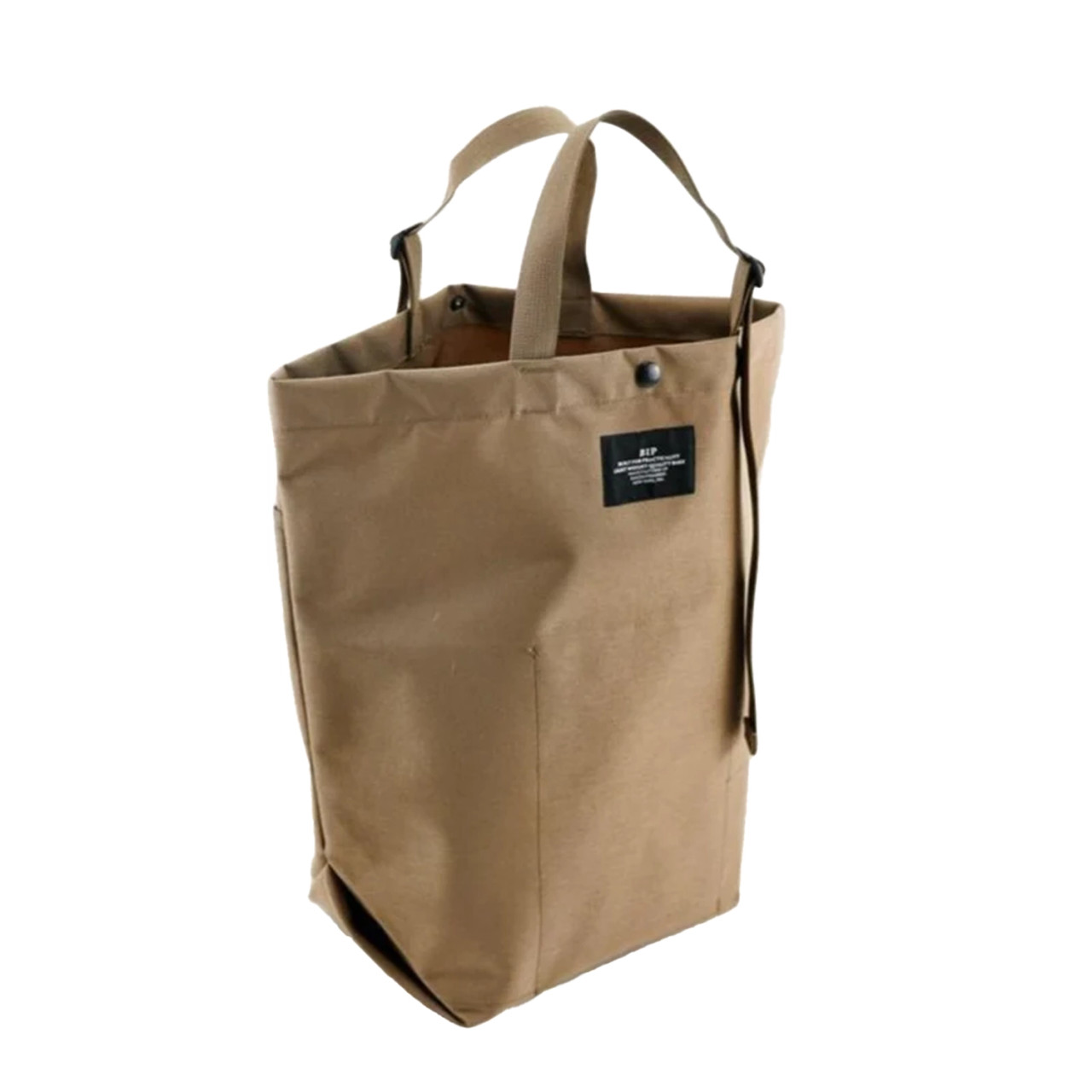 Nylon Canvas Carry-All Tote in Khaki, Bags In Progress, tomfoolery