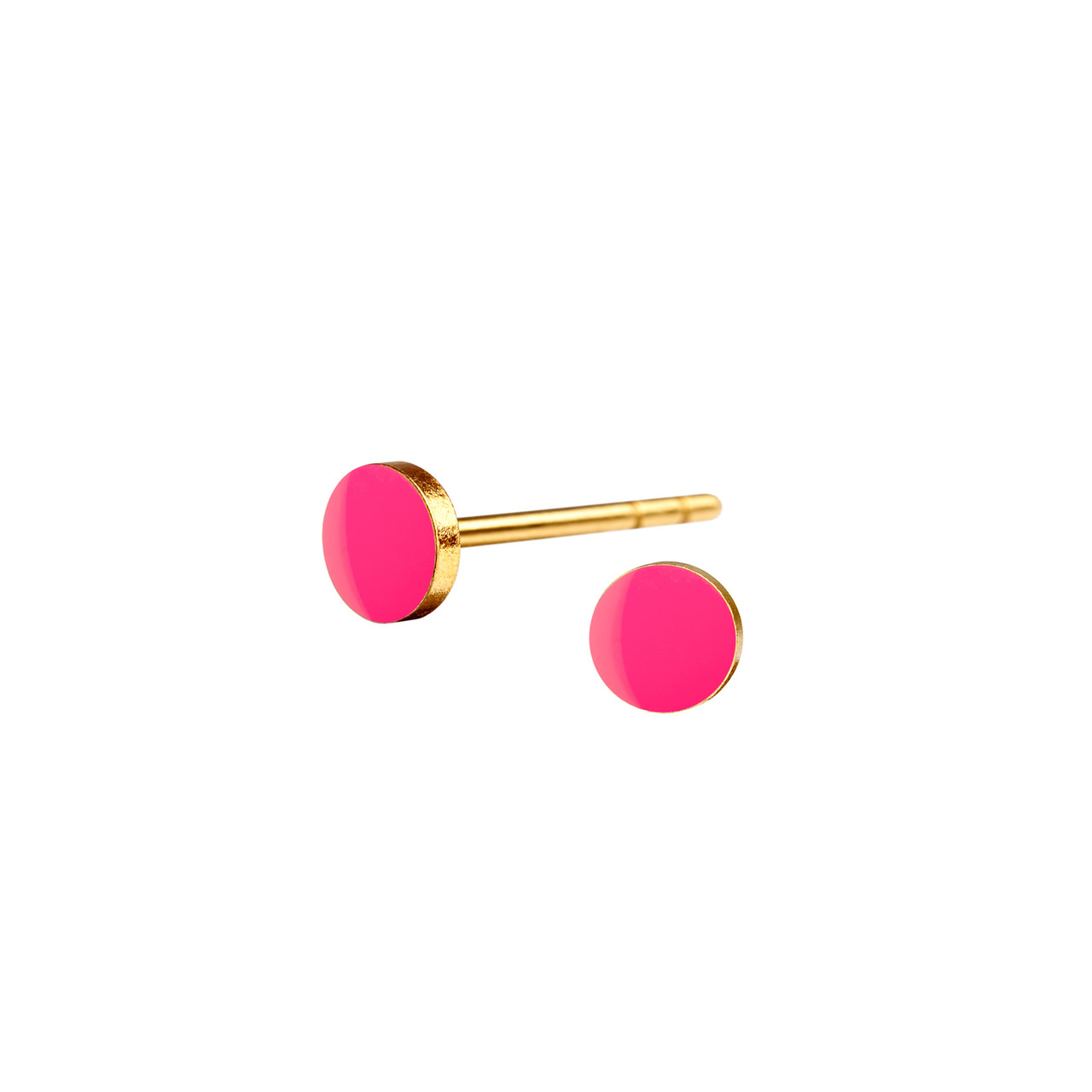 Neon Enamel Tiny Spot Studs, Scherning, tomfoolery