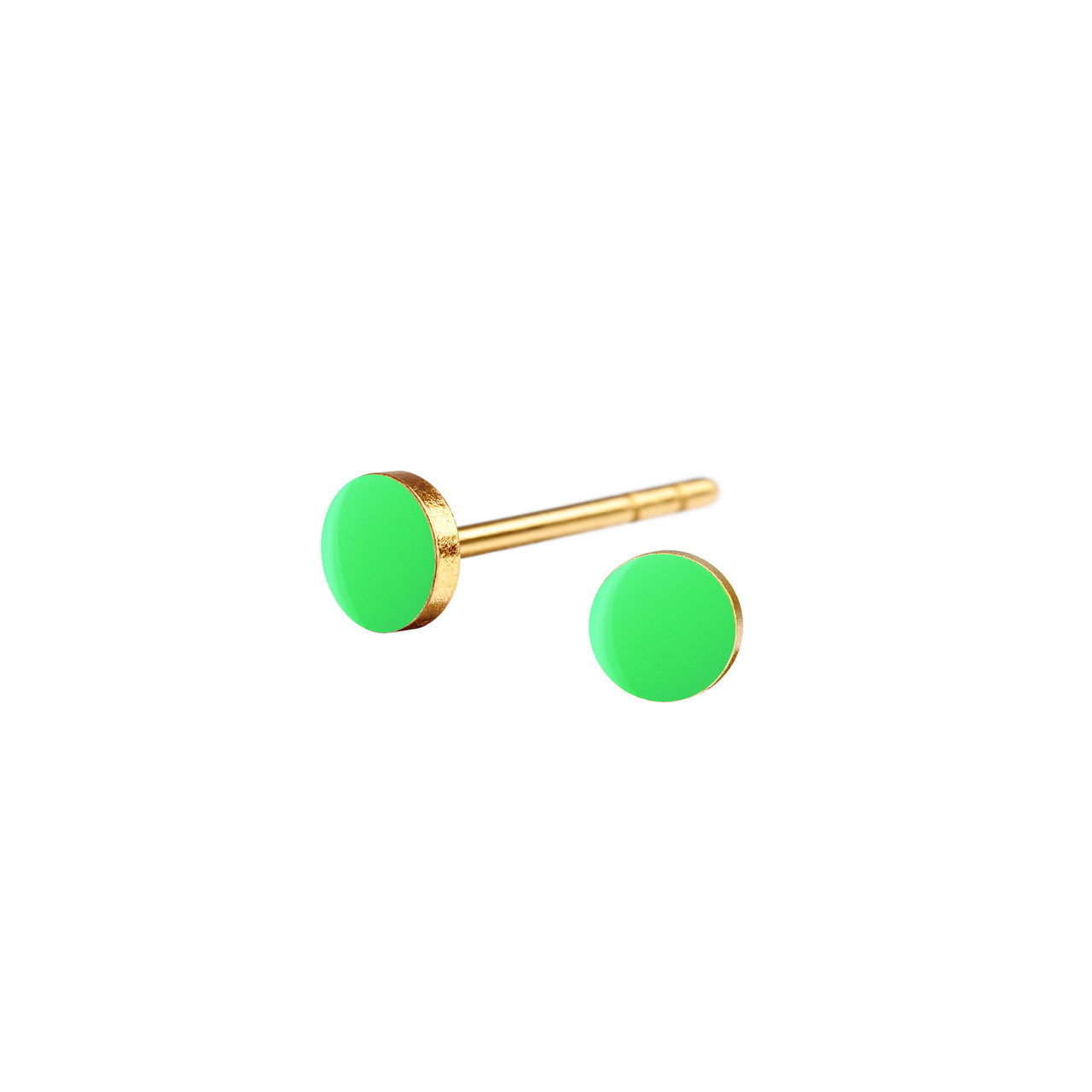 Neon Enamel Tiny Spot Studs, Scherning, tomfoolery