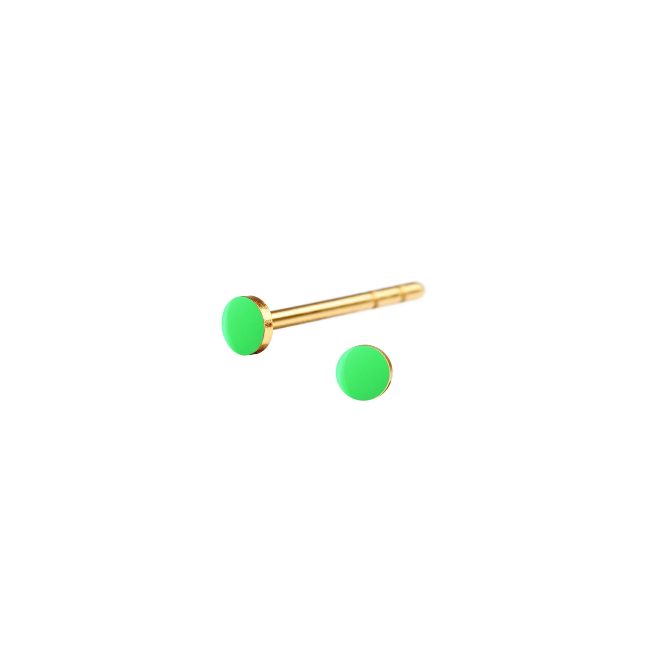 Neon Enamel Nano Spot Studs, Scherning, tomfoolery