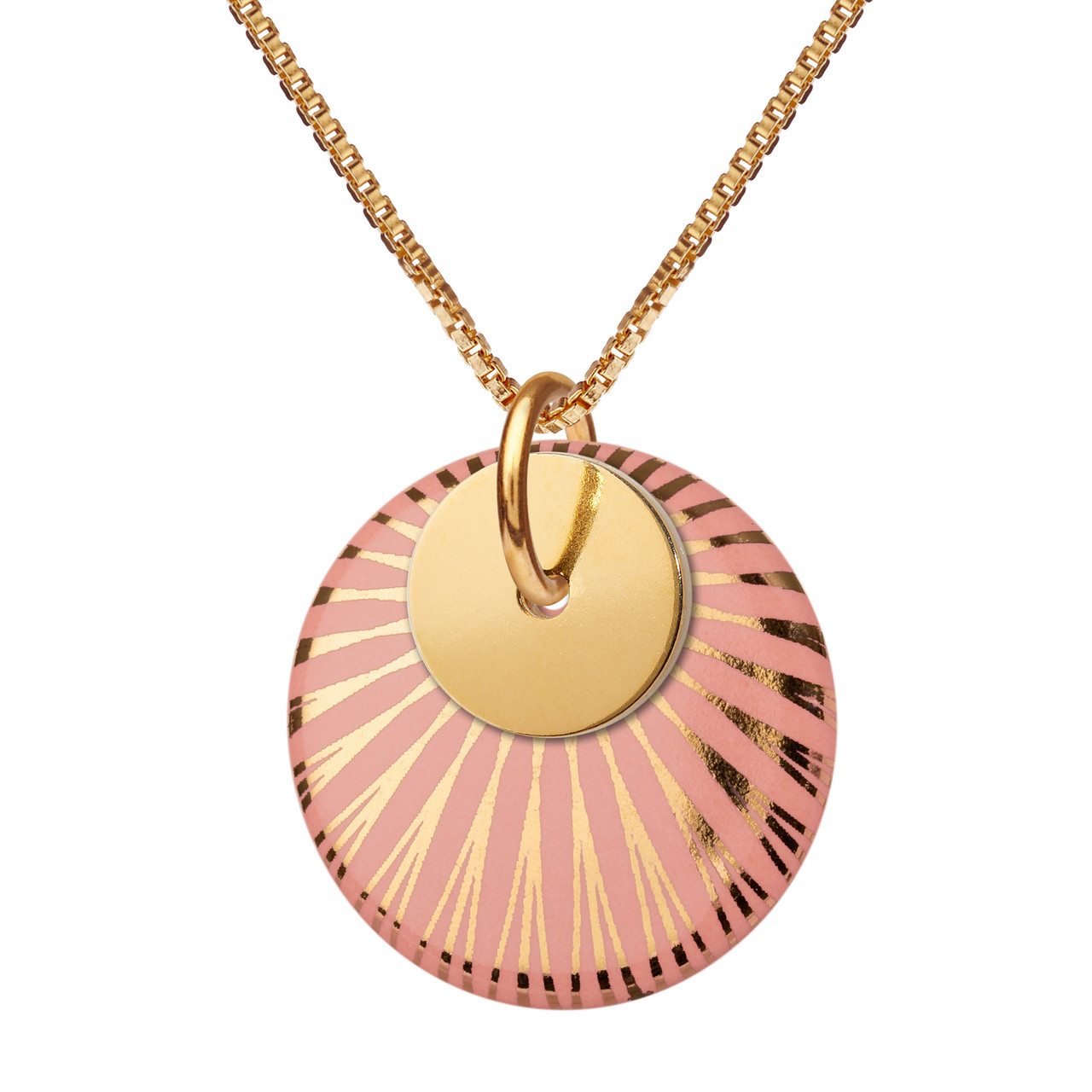 Porcelain & Gold Plated Splash Duo Necklace, Scherning, tomfoolery