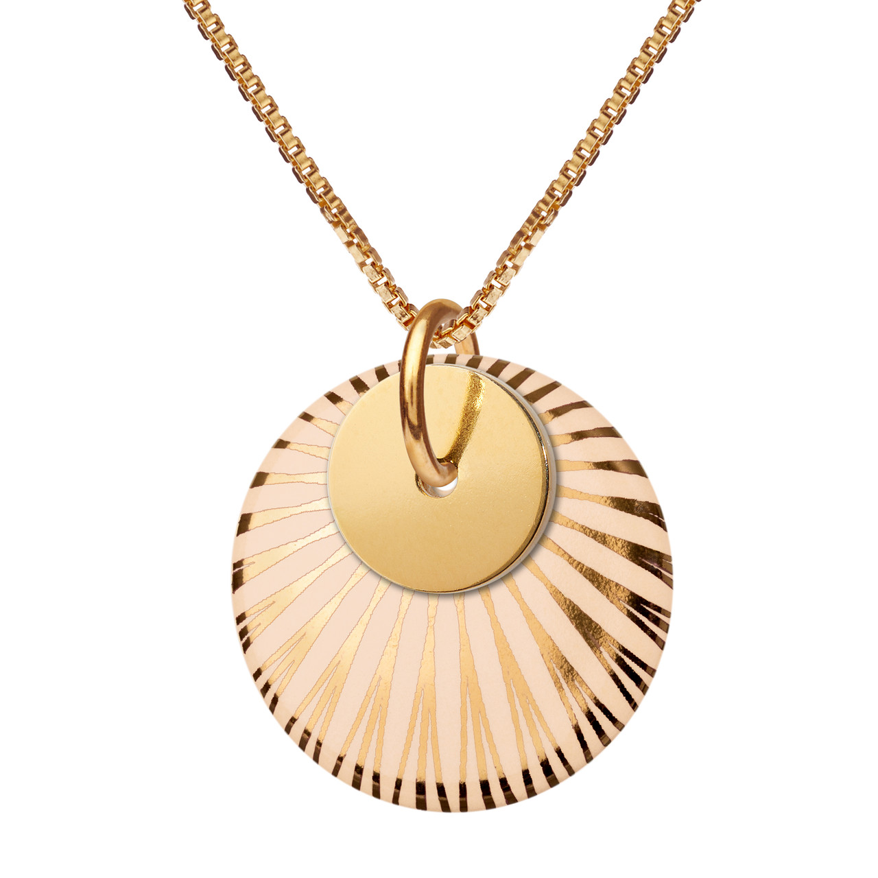 Porcelain & Gold Plated Splash Duo Necklace, Scherning, tomfoolery