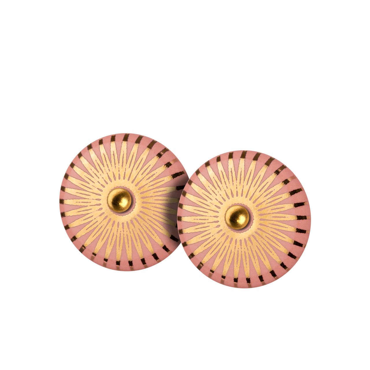 Porcelain & Gold Plated Splash Studs, Scherning, tomfoolery