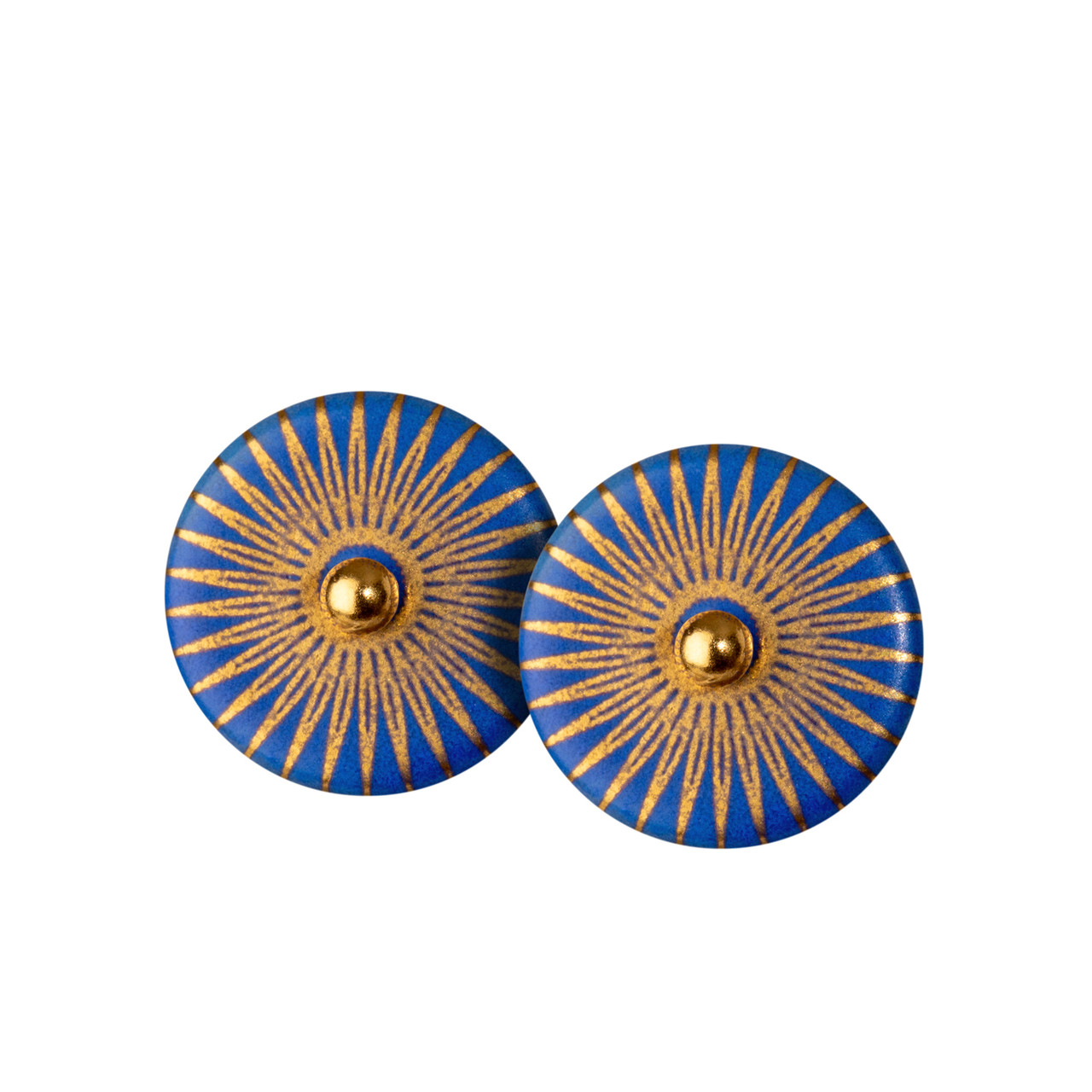 Porcelain & Gold Plated Splash Studs, Scherning, tomfoolery