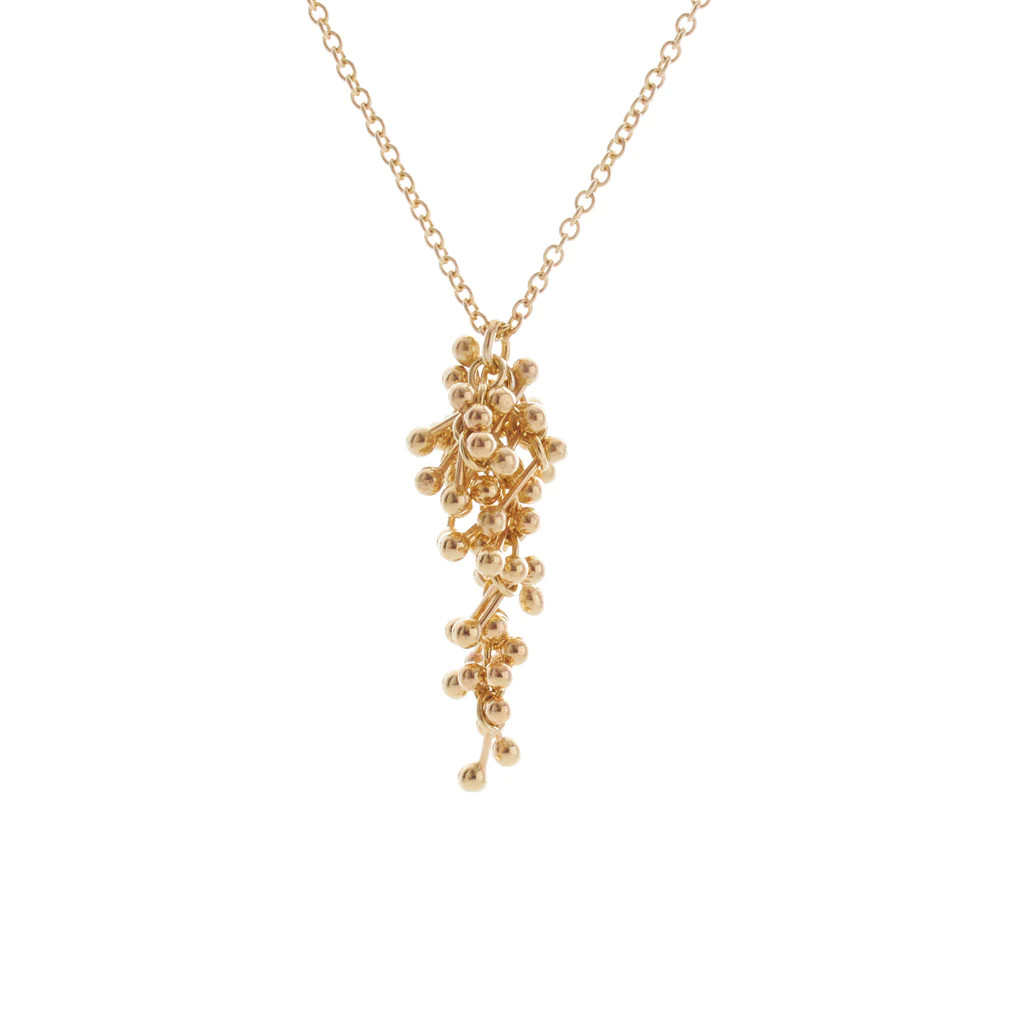 Fine 9ct Yellow Gold Joy Drop Necklace, Yen, tomfoolery