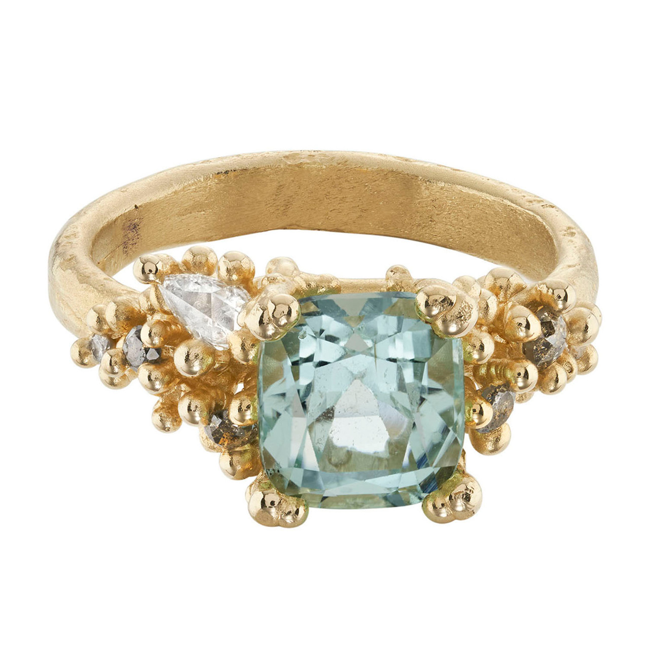 tf Exclusive Mint Tourmaline and Mixed Diamond Encrusted Ring, Ruth Tomlinson, tomfoolery