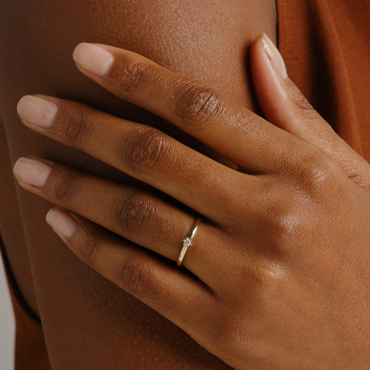 Claw-Set Diamond Solitaire Ring  in Rose Gold by tf Diamonds - available at tomfoolery london