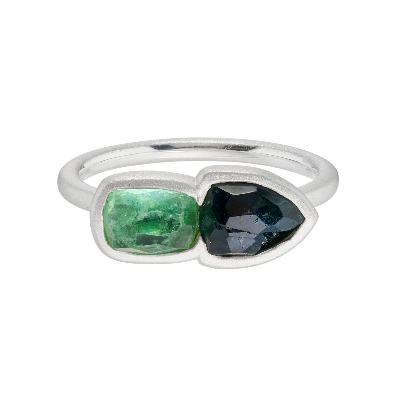 Tourmaline Two Stone Stacking Ring 0.3, tf House - Tourmaline, tomfoolery