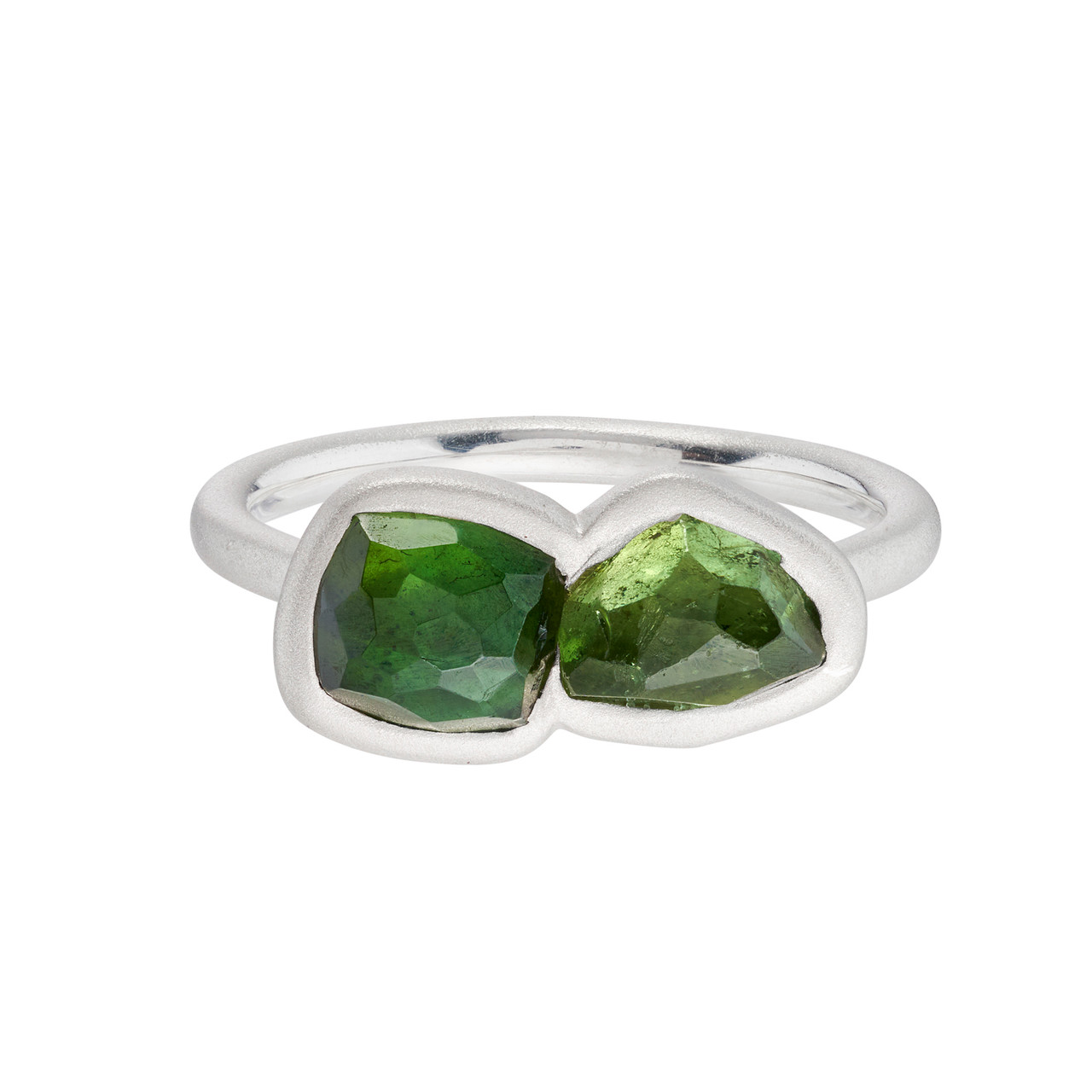 Tourmaline Two Stone Stacking Ring 0.5, tf House - Tourmaline, tomfoolery