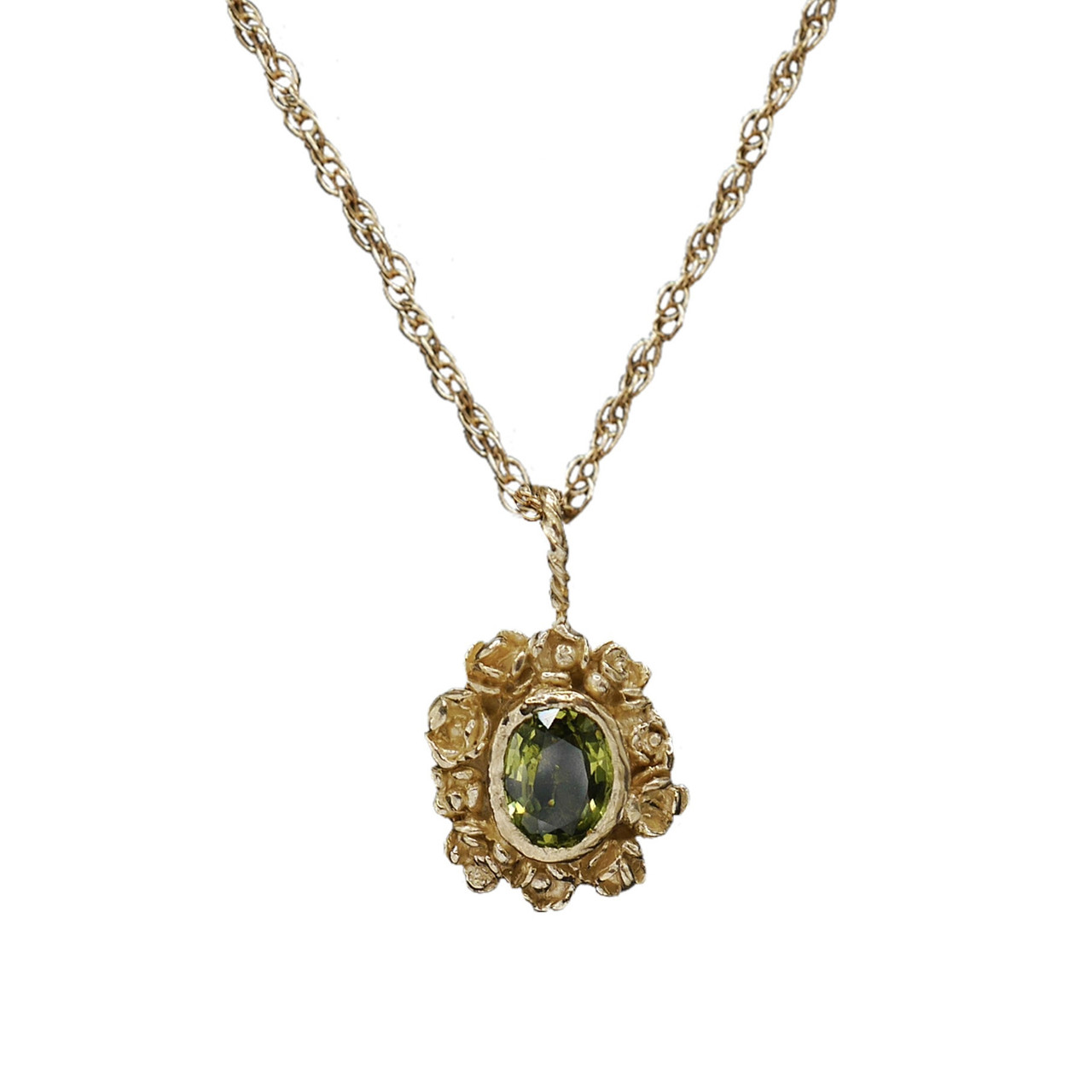 Rosarium Green Tourmaline Necklace, Evangeline Porche, tomfoolery