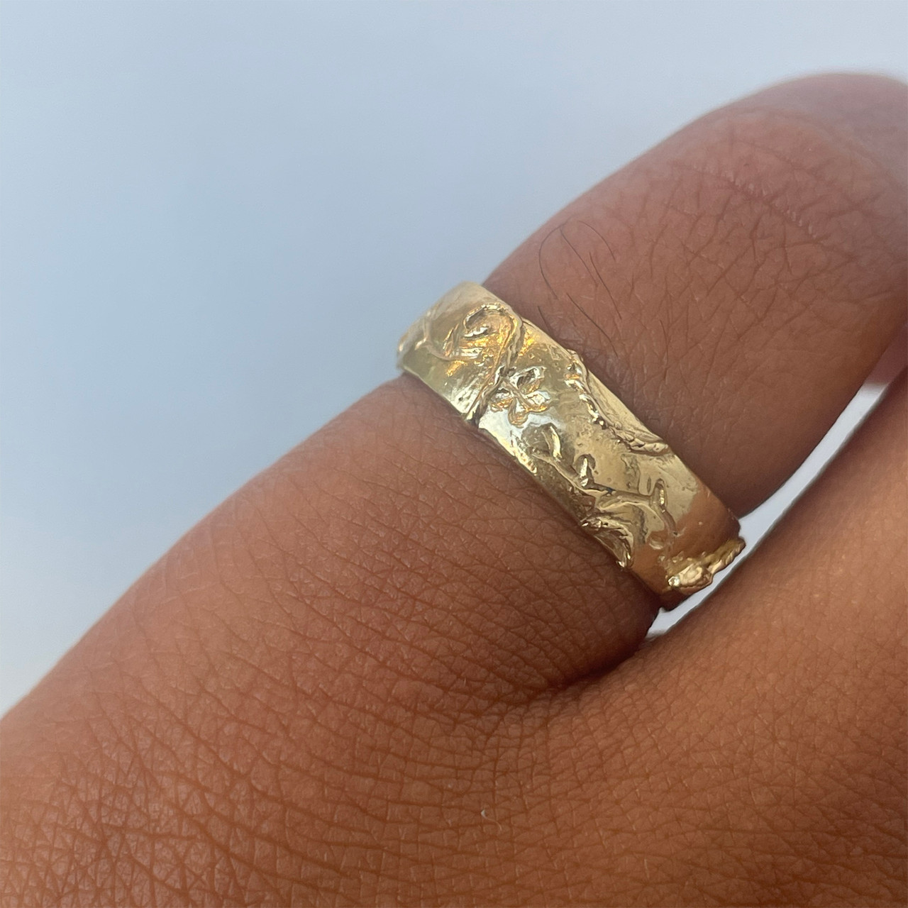 Gold Evergreen Ring, Evangeline Porche, tomfoolery