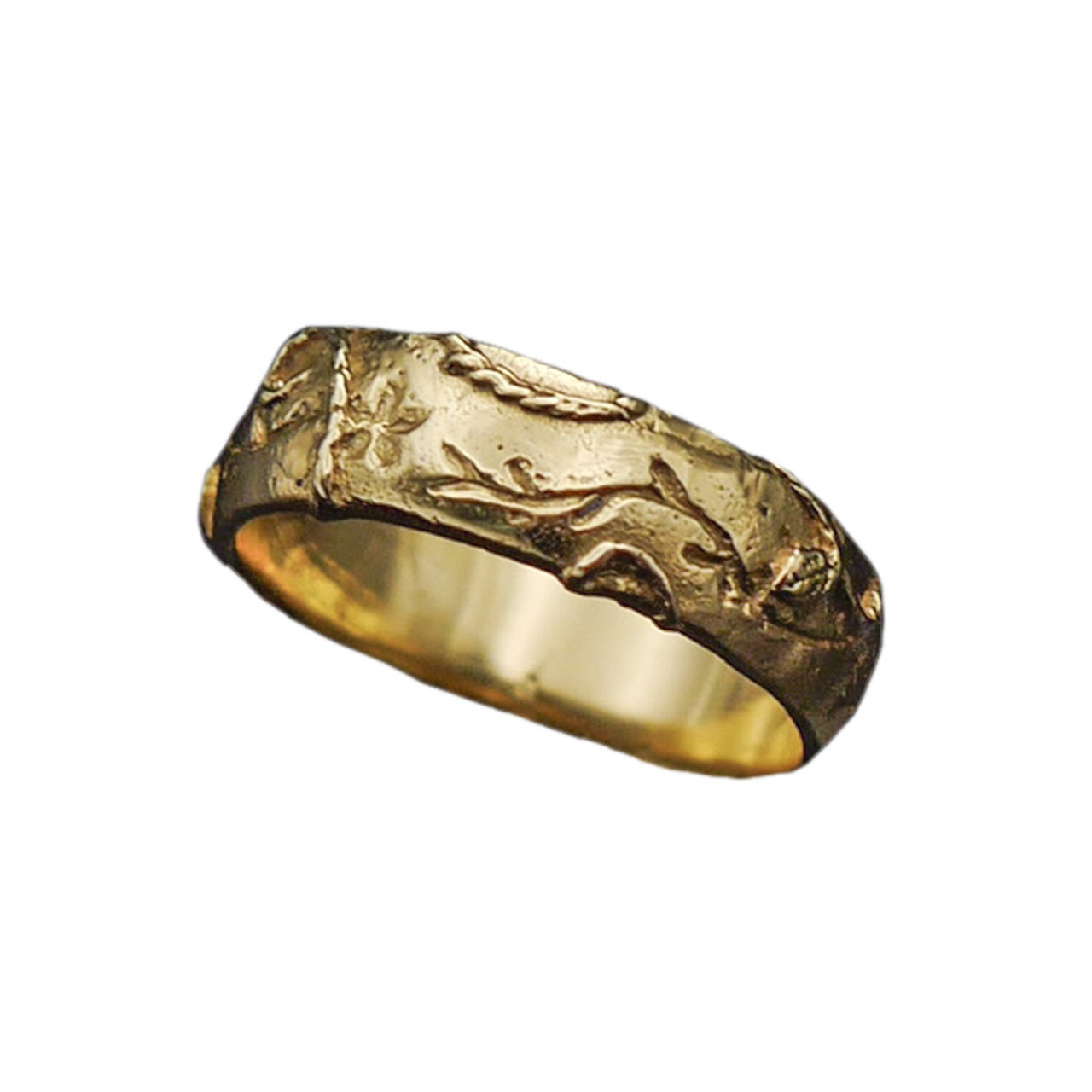 Gold Evergreen Ring, Evangeline Porche, tomfoolery