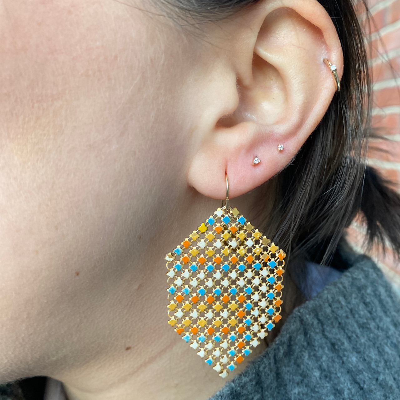 Verano Mesh Drop Earrings, Maral Rapp, tomfoolery