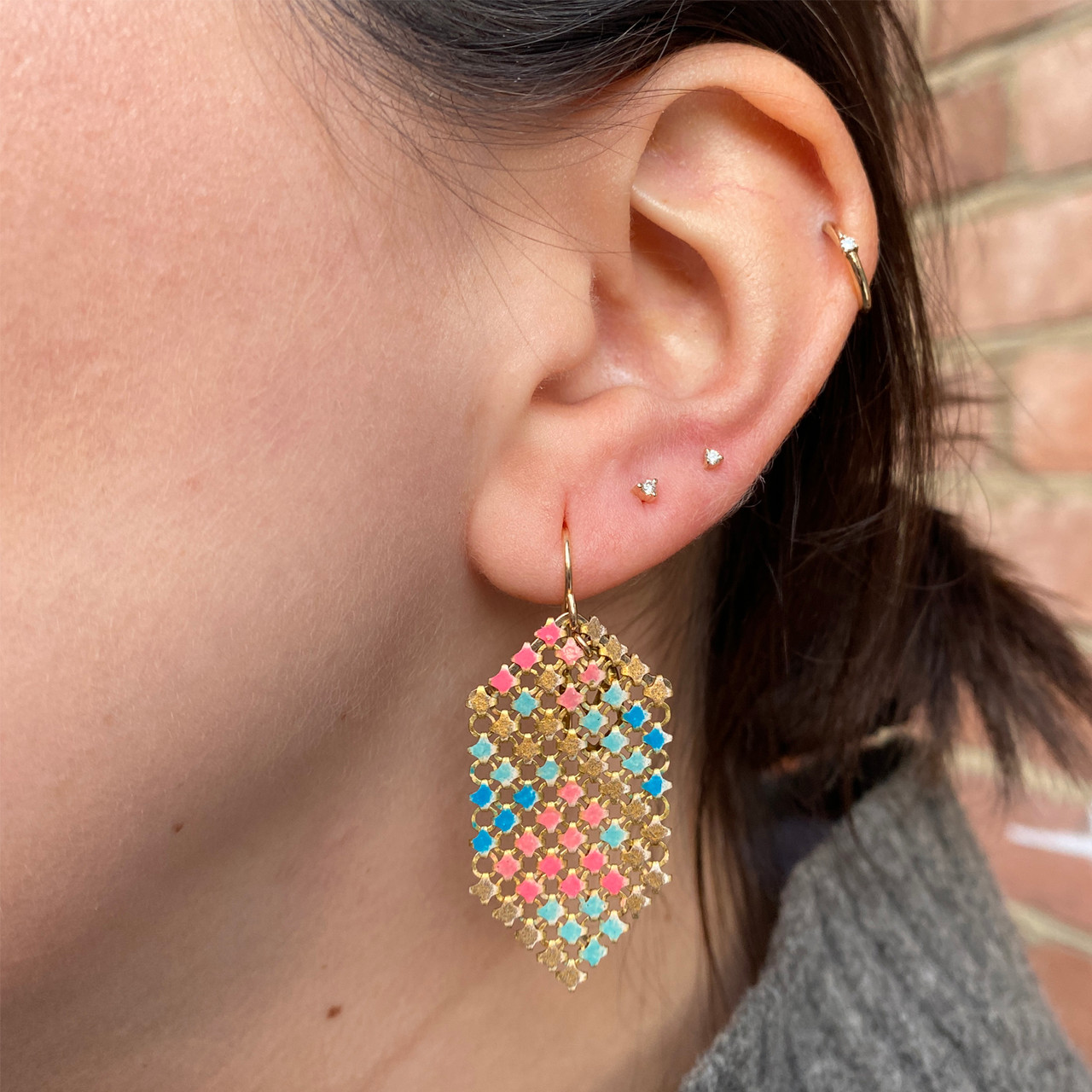 Printemps Mesh Drop Earrings, Maral Rapp, tomfoolery