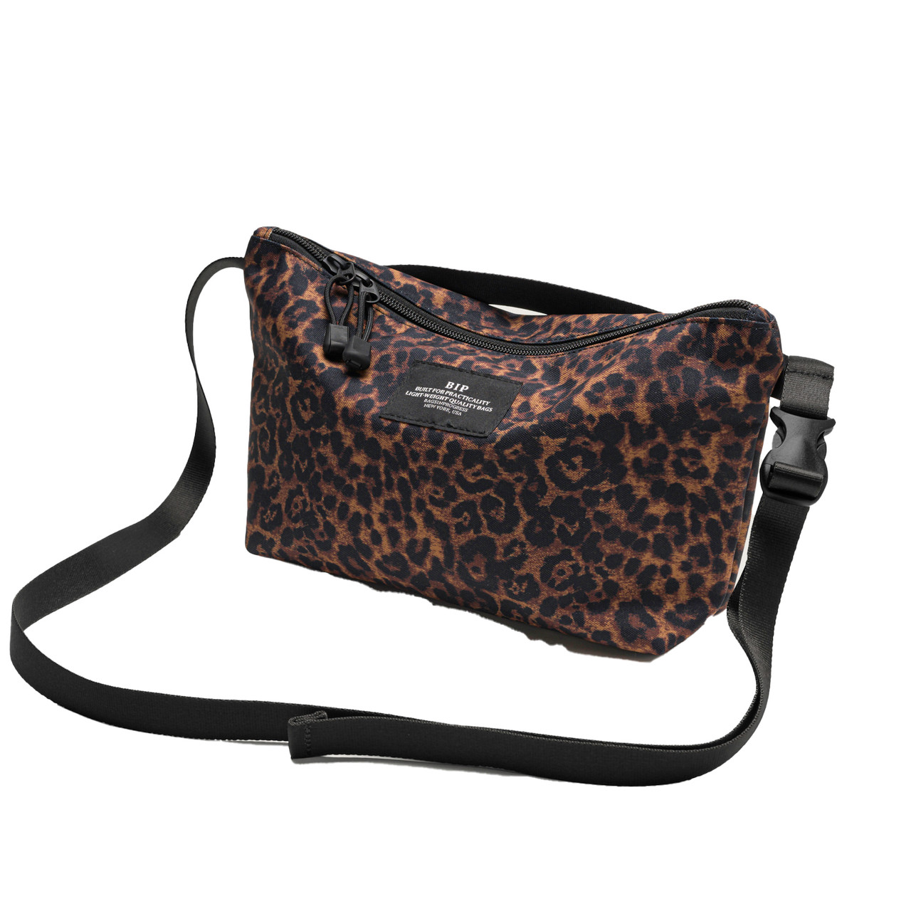 Nylon Twill Fannypack Crossbody in Leopard, Bags In Progress, tomfoolery