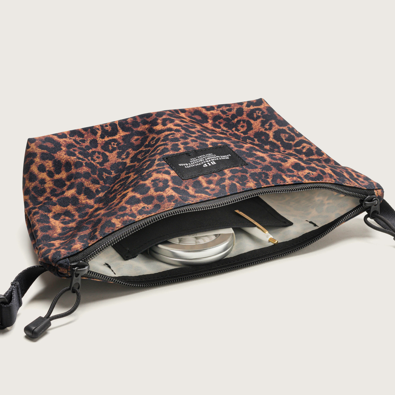 Nylon Twill Fannypack Crossbody in Leopard, Bags In Progress, tomfoolery