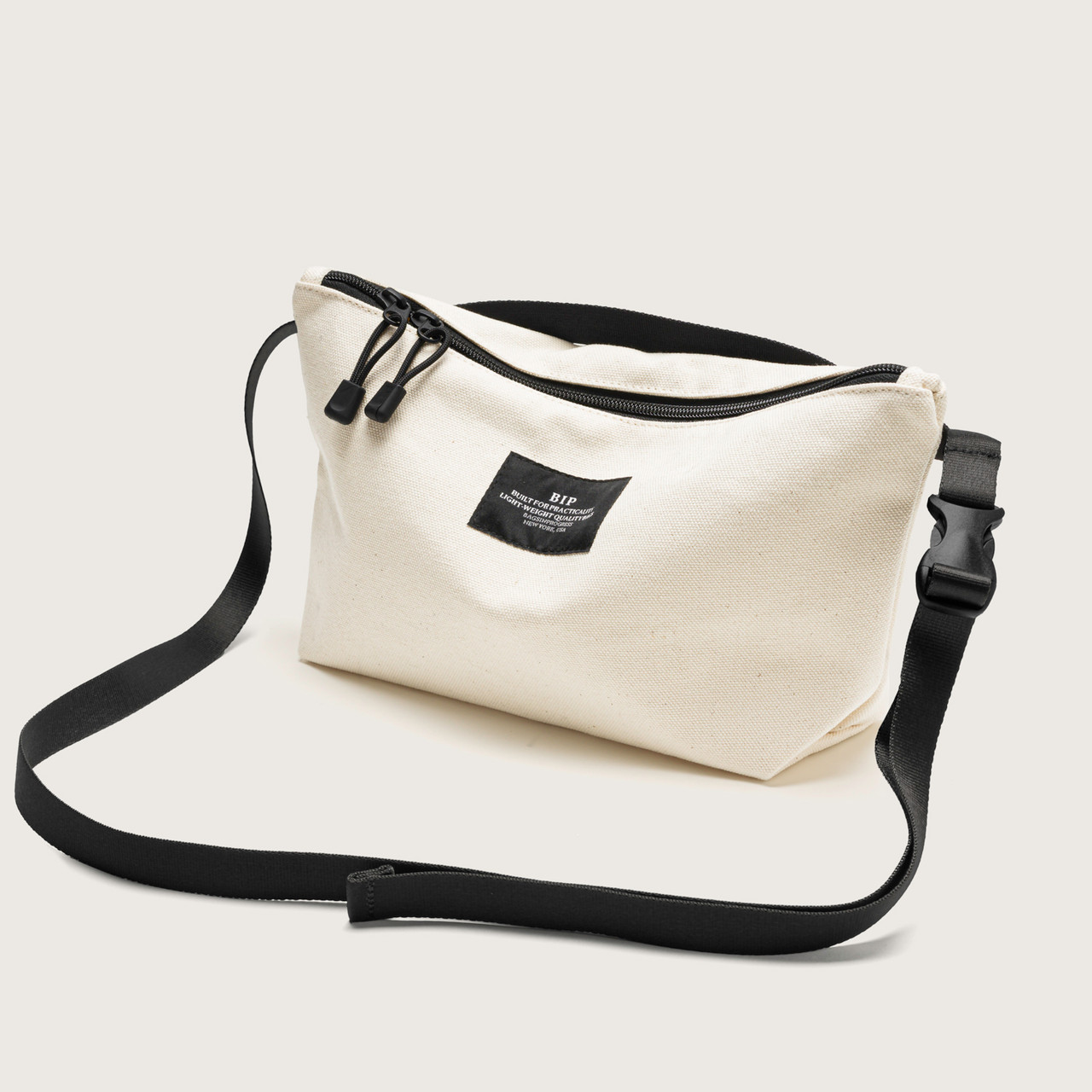 Nylon Twill Fannypack Crossbody in Natural - Tomfoolery London