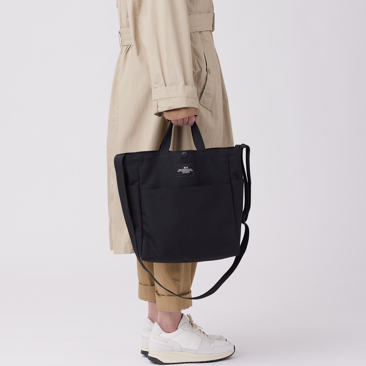 Medium Multi-Pocket Bag in Black, Bags In Progress, tomfoolery