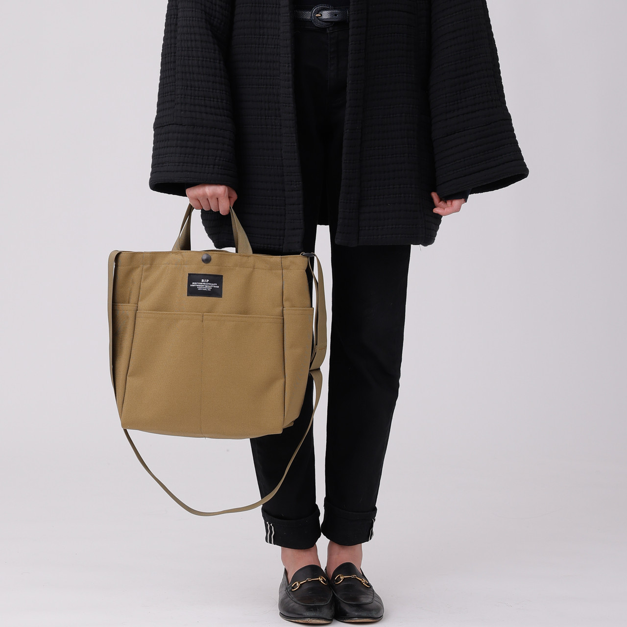 Oxford Cloth Tote Bag - Khaki — Stationery Pal