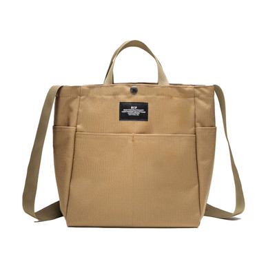 CARRY-ALL TOTE - KHAKI NYLON CANVAS