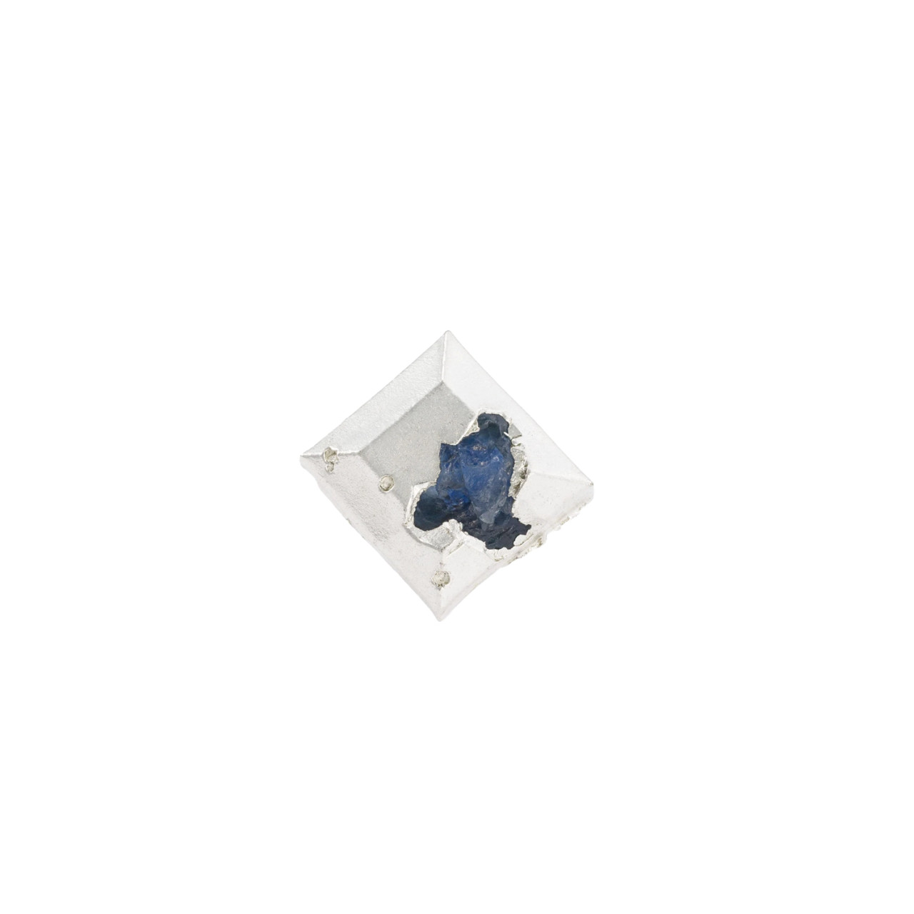 Mini Embedded Sapphire Stud, The Ouze, tomfoolery